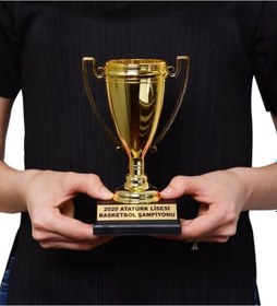 Resim Kişiye Özel Büyük Boy Ödül Kupası Altın 