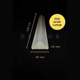 Resim Diecor Dekoratif Boyanabilir Polistren 1 Adet 4 cm Duvar Çıtası 