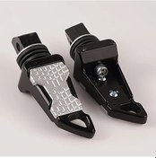 Resim Hightower Beyaz Gümüş Alüminyum Alaşım Cnc Motosiklet Arka Ayaklık Seti 2 Parça 