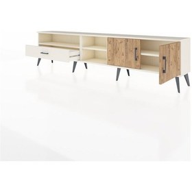 Resim Arges Tv Ünitesi 3 Raflı Tek Çekmeceli 2 Kapaklı 220x30x51 Aytaşı-çam/aytaşı Atlas Çam/aytası - Aytası 