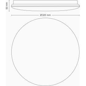 Resim Braventa Collection CL200 Fonksiyonel Tavan Lambası 17W 2700K Sarı Işık Entegre LED 