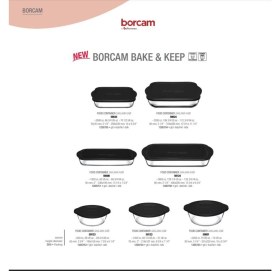 Resim Özbience Çeyiz Seti, Kapaklı Borcam Fırın Tepsisi ve Tencere, 7 Parça Siyah 