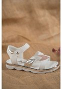 Resim GİMER - Termo Taban Yaprak Model Beyaz Kız Çocuk Sandalet - O... Beyaz 