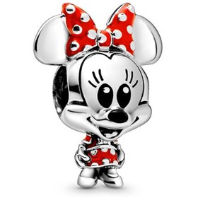 Resim Pandora Disney, Puantiye Fiyonklu ve Elbiseli Minnie Charm 