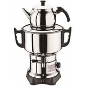 Resim MORLIFE 4,5 Litre Elektrikli Mini Semaver, Çay Makinesi 