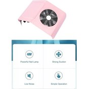 Resim Jokmae 40w Güçlü Tırnak Tozu Toplayıcı: Sessiz Manikür Makinesi - Beyaz/pembe 