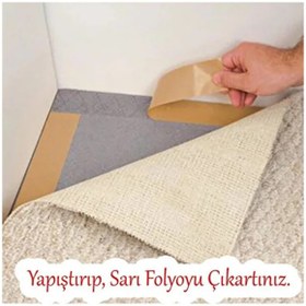 Resim EvdeLazım Halı Kaydırmaz Bant, Halı Kilim Sabitleme ve Yapıştırma Bandı Yüksek Tutuculuk (48 Mm x 5 Metre) 