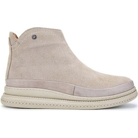 Resim Tamer Tanca Kadın Hakiki Deri Bej Süet Casual Bot 599 23005-1 Bn Bot Sk24-25 Bej Suet Bej Süet 