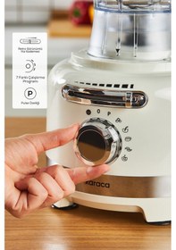 Resim Karaca Multiblend Artisan Retro 1000 W Mutfak Robotu 