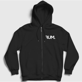 Resim Presmono Unisex Siyah Bum Gym Spor Chris Bumstead Fermuarlı Kapüşonlu Sweatshirt 356693tt 