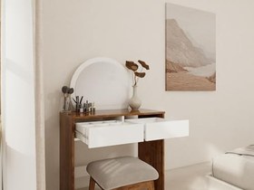 Resim Huzur Makyaj Masası Amalfi Beyaz 