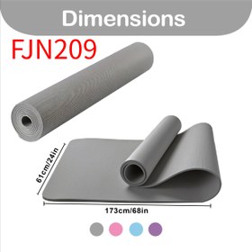 Resim Ağır Hizmet Tipi Kaymaz Kalınlaştırılmış 3mm Yoga Matı - Ev Spor Salonu, Pilates, Tai Chi, Halter için Yastıklı Zemin Egzersiz Pedi - Pembe, Siyah, Mavi, Yeşil, Mor, Turkuaz, Kahverengi, Bej - Profesyonel & Uniseks Fitness Ekipmanı 