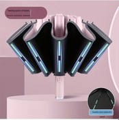 Resim Elmpaly Kompakt Açılır Ters Pembe Şemsiye: Uv Korumalı, Su Geçirmez, Katlanır 