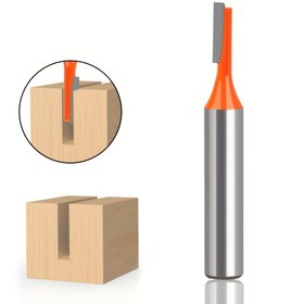 Resim JGZUI 8mm Shank Ahşap İşleme saç tokası Tek Kenar Düz Kesici Ucu, Karbür Malzeme, Ahşap Yüzeyi için Tasarlanmış, Boyalı Bitiş ile 