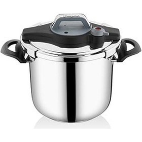 Resim Falez Vento 7 Lt Düdüklü Tencere Gümüş - Siyah 