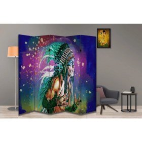 Resim Motifli Özel Tasarım Paravan Room Divider 180 x 200 cm 