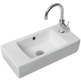 Resim Turkuaz Seramik Cerastyle City 25 x 50 CM Sağdan Delikli Lavabo 