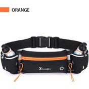 Resim Fochsia Portakal Desenli Koşu Bel Çantası: 2 Şişeli, Ayarlanabilir, Hafif, Reflektif, Tüm Telefonlar İçin Turuncu 