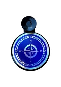 Resim Oto Resimlik Vantuzlu Mavi Pusula 7 Cm 