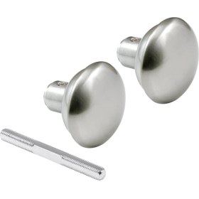 Resim NY Home E 2498 Stil Kapı Kolları Nikel Kaplama, 5,5 cm Dış Çap (Tekli Paket) 