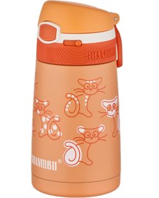 Resim Shamobo 2Lİ SET Pipetli Çelik Termos 350ml -6 Saat Isı Yalıtımı- 