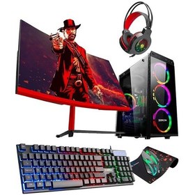 Resim Zeiron Rapid X40 i5-10400F 16 GB 128 GB M.2 SSD GTX1050Ti 165Hz 24" Dos Masaüstü Oyuncu Bilgisayarı 