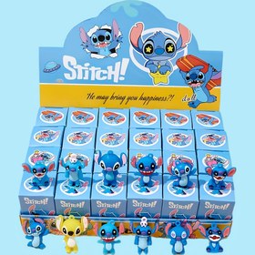 Resim Disney'nin 24'lü Karışık Kör Kutu Figür Seti - Stitch İçeren PVC Sırt Çantası Uçları, Stitch Sürpriz Kutuları, Ramazan, Paskalya, Anneler Günü, Cadılar Bayramı, Noel Hediyeleri ve Arkadaşlar ve Aile İçin Tatil Hediye Setleri İçin Mükemmel | Çizgi Film Karakteri 
