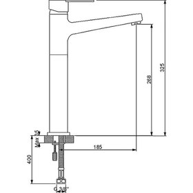 Resim Newarc Domino Çanak Tipi Lavabo Bataryası Mat Siyah 971001B 