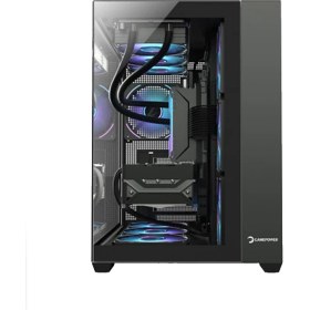Resim Zeiron GTA-VI X32 Black Ryzen 7 5700X 32GB Ram 1TB M.2 Nvme SSD 8GB GDDR7 RTX5060 Ekran Kartı Premium Masaüstü Bilgisayar 