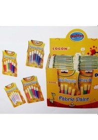 Resim Logon Kumaş Boyası 6 Renk - 3 Paket Çok Renkli 