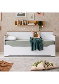 Resim Yavrulu Karyola, Tirilye Divan Karyola, Açılır Çift Kişilik Karyola + Soft Yatak 