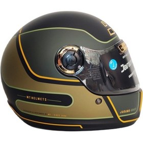 Resim MT Jarama Baux B6 Şeffaf Vizörlü Kask Mat Yeşil 