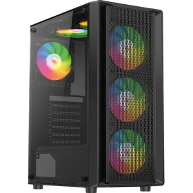Resim Oem AlphaCore USB 3.0 350W 400W ATX 4x Fan Gaming Bilgisayar Kasası 