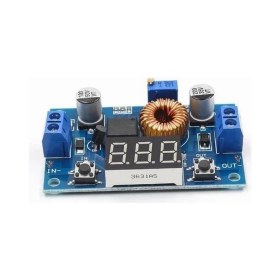 Resim Sanec XL4015 Dijital Ekranlı Dc-Dc Ayarlanabilir Gerilim Düşürücü - Voltmetre 