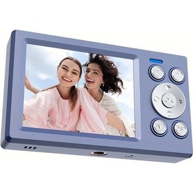 Resim Dashanshop Yüksek Çözünürlüklü 5 Megapiksel 1080p 16x Zoom Mavi 32g Hafıza Kartlı Dijital Fotoğraf Makinesi 