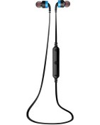 Resim Aweı A960bl Tel Kontrollü Kablosuz Spor Bluetooth Kulaklık, Ahizesiz Arama Desteği Mavi 