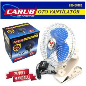 Resim PINUKS Vantilatör 24V 10INC Mandallı Oto Aksesuar Premium 