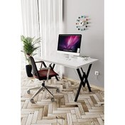 Resim Evdemo Parla Çalışma Masası Beyaz 