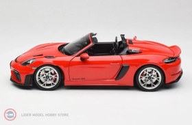 Resim 1:18 Norev 2023 Porsche 718 Spyder RS Guards Red 