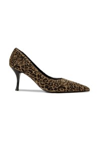 Resim Deery Kadın Altın Renk Leopar Desenli Stiletto - V4016zaltm01 Altın 