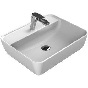 Resim Turkuaz Seramik Cerastyle One Lavabo 55 x 45 CM (Batarya Delikli) 