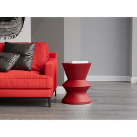 Resim Echo Furniture Saira Rubin Kırmızı Sehpa 