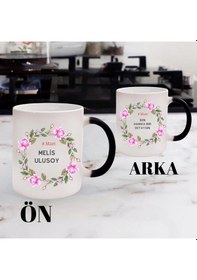 Resim Kadınlar Günü Hediyesi Kişiye Özel Sihirli Kupa Saydam 