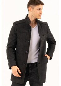 Resim Plt8369 Dewberry Palto-Düz Antrasit-Düz Antrasit 