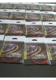 Resim Aurora Kırmızı Usa Profesyonel Uzun Sap Bağlama Teli Set-0.20 No 
