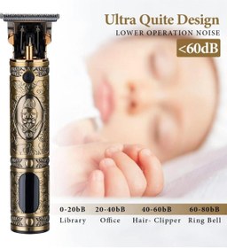 Resim Janva Vintage Model Lcd Ekran Lazer Epilasyon Öncesi Vücut Kılı Traş Saç Ense Sakal Çizim Tıraş Makinesi 