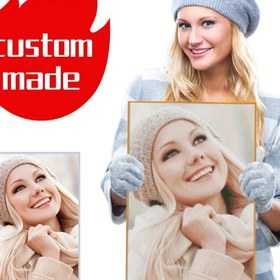 Resim Özel 29.97x39.88cm Elmas Boyama Kiti - Fotoğrafınızı Işıltılı Mozaik'e Dönüştürün | Canlı Detaylar için Yuvarlak Boncuklar | Yüksek Kaliteli Tuval & Kullanımı Kolay DIY El Sanatları | Rahatlama ve Özgüven Artırma için Mükemmel, Yeni Elmas Boyama Kitleri 