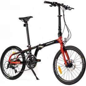 Resim Geotech Fold Up 20.3 18V Hd Katlanır Bisiklet Siyah - Kırmızı 