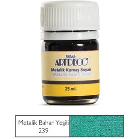 Resim Artdeco Metalik Kumaş Boyası 239 Bahar Yeşili 