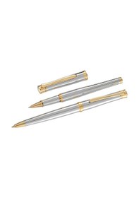 Resim Steelpen Lemans Serisi 813 Krom Gold Roller Kalem+tükenmez Kalem Çok Renkli 